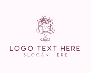 Bakery - Floral Cake Bakery logo design