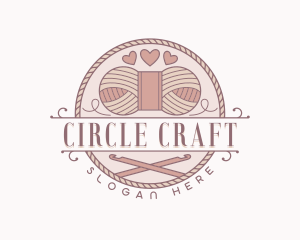 Handmade Knitting Crochet logo design