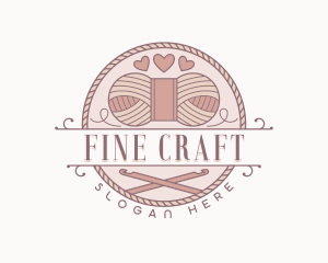 Handmade Knitting Crochet logo design