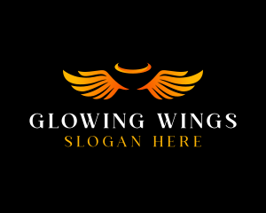 Angel Guardian Wings logo design