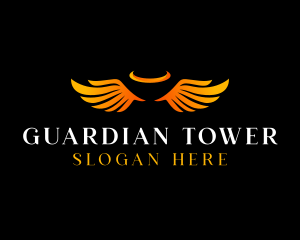 Angel Guardian Wings logo design