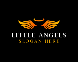 Angel Guardian Wings logo design