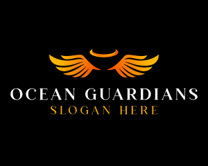 Angel Guardian Wings logo design