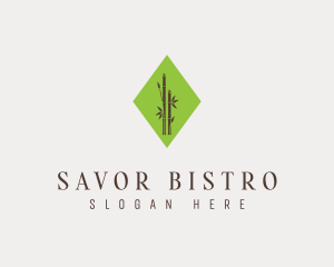 Organic Bamboo Plant Logo