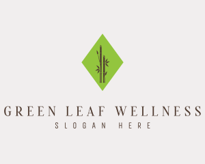 Organic Bamboo Plant logo design