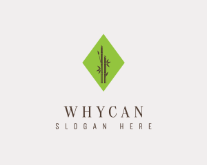 Vegetarian - Organic Bamboo Plant logo design