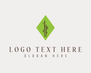 Organic Bamboo Plant Logo