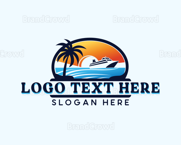 Tourist Ocean Cruise Logo