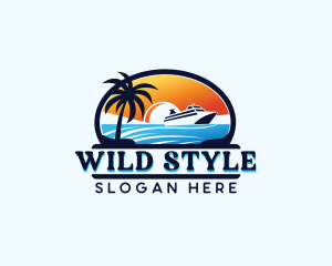 Tourist Ocean Cruise Logo