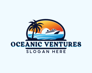 Tourist Ocean Cruise logo design