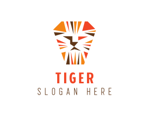 Lion Zoo Wildlife Logo