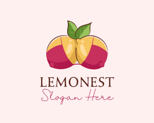 Naughty - Sexy Erotic Lemon logo design