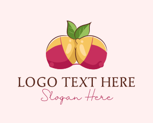 Naughty - Sexy Erotic Lemon logo design