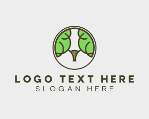 Eco Friendly - Ram Tree Forest logo design