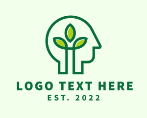 Peace - Leaf Mental Health logo design