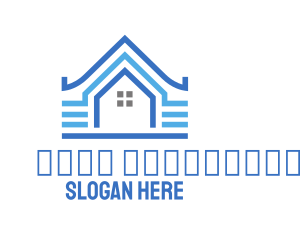 Architect - Blue Pattern House logo design