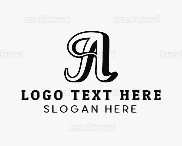 Clothing Apparel Boutique Letter A Logo