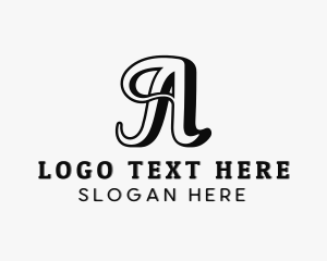 Earing - Clothing Apparel Boutique Letter A logo design
