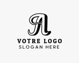 Clothing Apparel Boutique Letter A Logo