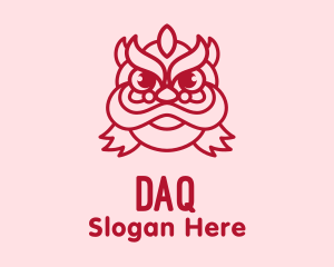 Asian Dragon Head Logo