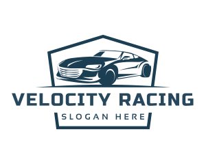 Racing Car Sedan logo design