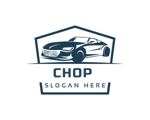 Engine - Racing Car Sedan logo design