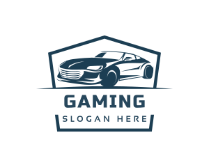 Driving - Racing Car Sedan logo design