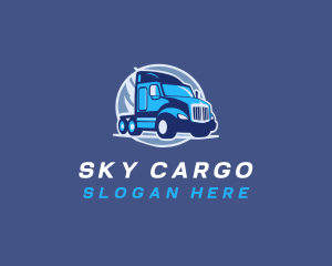 Delivery Truck Logistics logo design