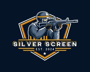 Clan - Soldier Rifle Shooting logo design