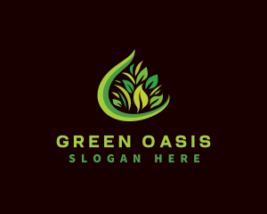 Vegetation - Grass Leaf Garden logo design