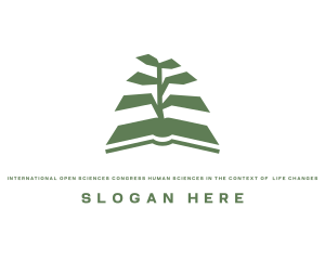Printing - Book Tree Plant logo design