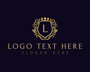 Heraldry - Luxury Shield Crown logo design