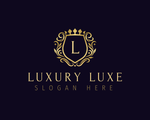 Luxury Shield Crown logo design