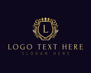 Luxury Shield Crown Logo