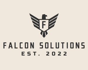 Military Falcon Aviation logo design