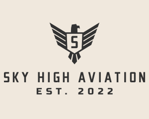 Military Falcon Aviation logo design