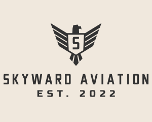 Military Falcon Aviation logo design