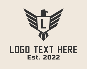 Military - Military Falcon Letter logo design