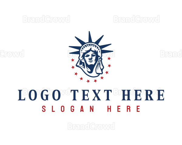 Statue of Liberty America Logo