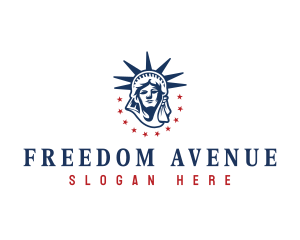 Liberty - Statue of Liberty America logo design