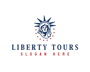 Statue of Liberty America logo design