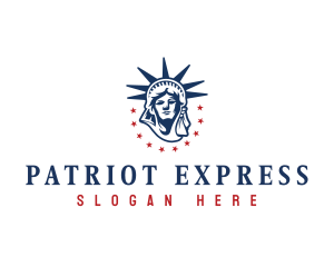 Statue of Liberty America logo design