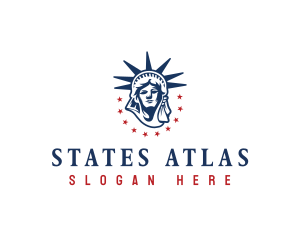 Statue of Liberty America logo design