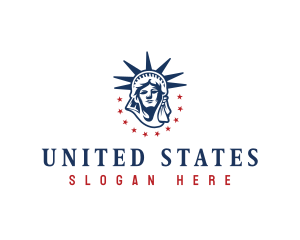 Statue of Liberty America logo design