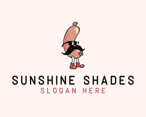 Sunglasses - Hipster Sunglasses Sausage logo design