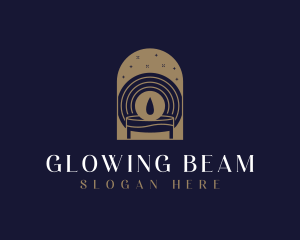 Gold Spa Candle logo design