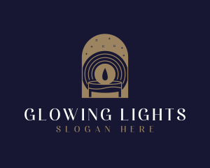 Gold Spa Candle logo design