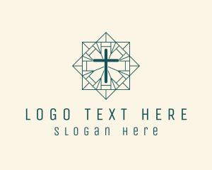 Religious - Holy Religious Crucifix logo design