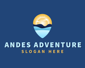 Travel Destination GPS logo design