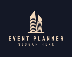 Condominium Skyscraper Property Logo